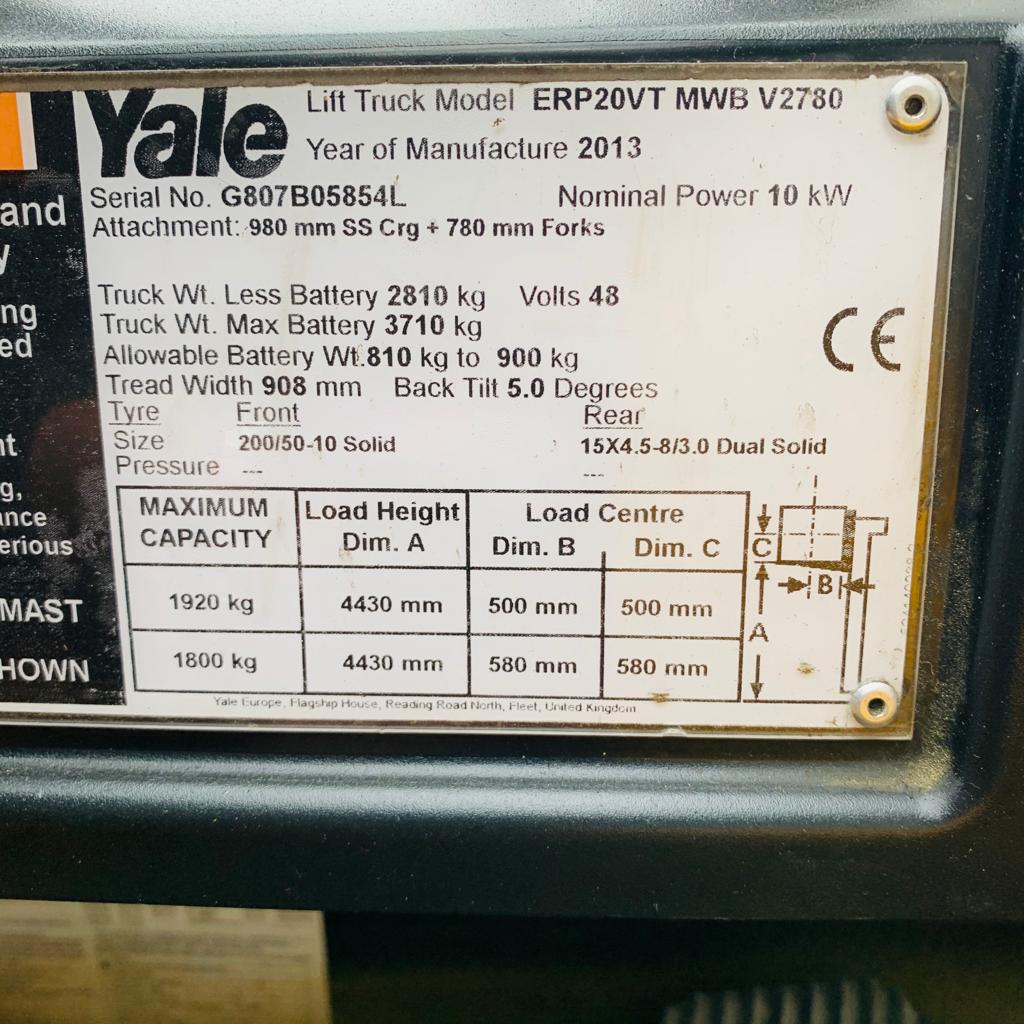 yale forklift serial number search