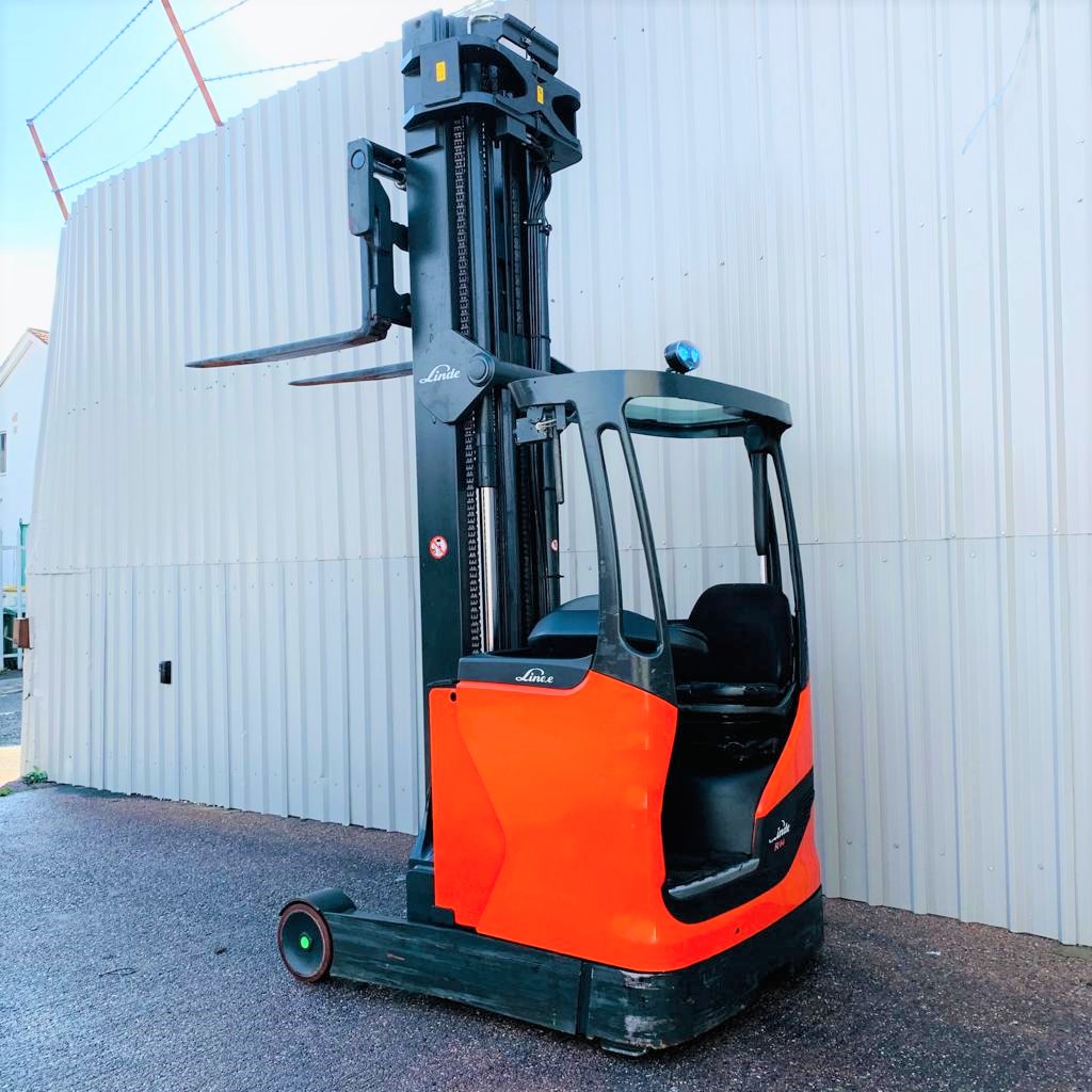 LINDE R14HD USED REACH FORKLIFT TRUCK (#2930)