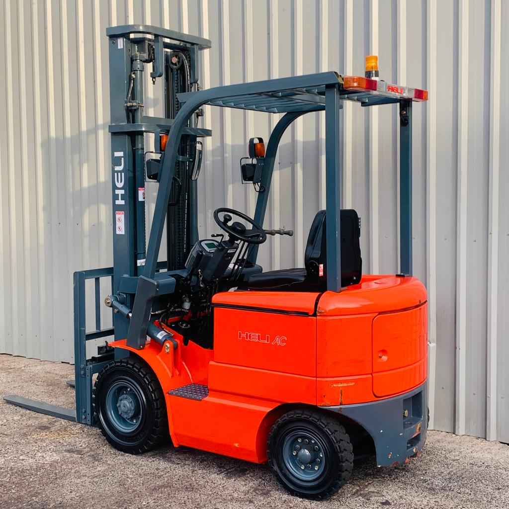 HELI HFB15 USED 4 WHEEL ELECTRIC FORKLIFT (#3340)