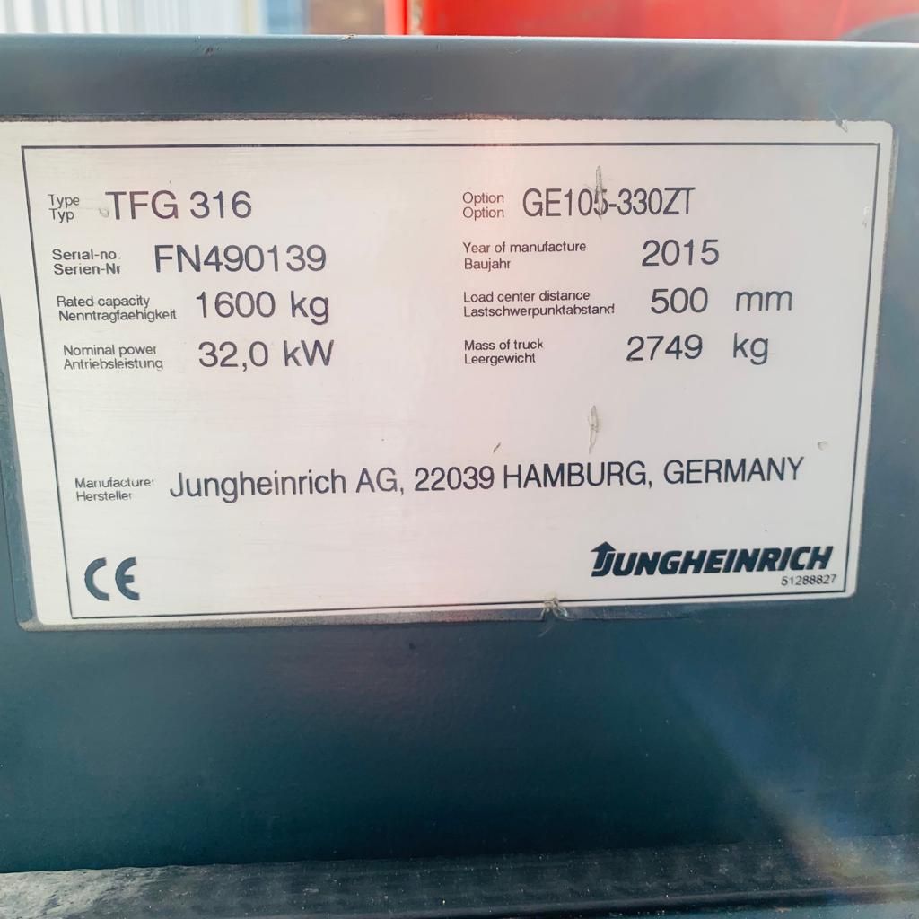 JUNGHEINRICH TFG316 USED GAS FORKLIFT (#4315)