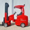 Side view of red Flexi G4AC Used Articulated Forklift