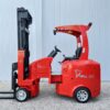 Side view of red FLEXI AC1000 USED ARTICULATED FORKLIFT (#4647