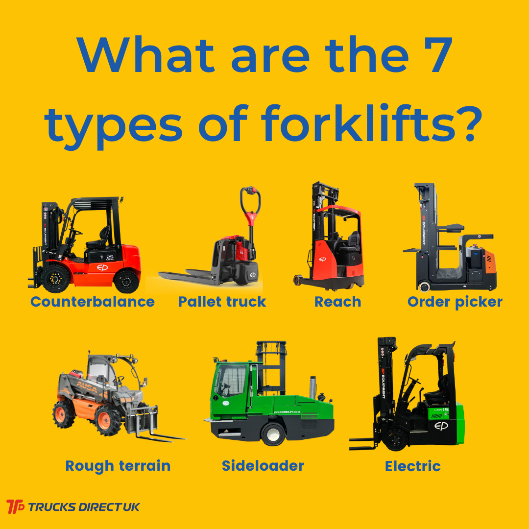 These are the 7 Different Types of Forklifts Trucks Direct